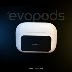 Evopods Display Screen 2 Premium Wireless Earbuds + 100% ANC with 1.41" Full HD Touch Screen + GPS Tracking (Find my evopods ) + 13mm High Deep Bass Drivers