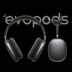 Evopods Max -ANC Wireless Over-Ear Headphones, Transparency Mode, Personalized Spatial Audio, Dolby Atmos & Deep Bass 48H Battery, 100% Hassle-Free 6 Month Warranty