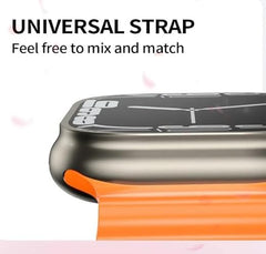 Evo S8 Ultra Smartwatch with 2.02" AMOLED Display, 4GB RAM 64GB Storage, 4G/5G SIM Support, Bluetooth Calling, Fitness Tracker & Social Media Apps | Free Extra Strap