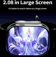 Evo S8 Ultra Smartwatch with 2.02" AMOLED Display, 4GB RAM 64GB Storage, 4G/5G SIM Support, Bluetooth Calling, Fitness Tracker & Social Media Apps | Free Extra Strap