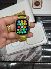 Evo Ultra Watch Gold 49mm with Metal Chain Belt