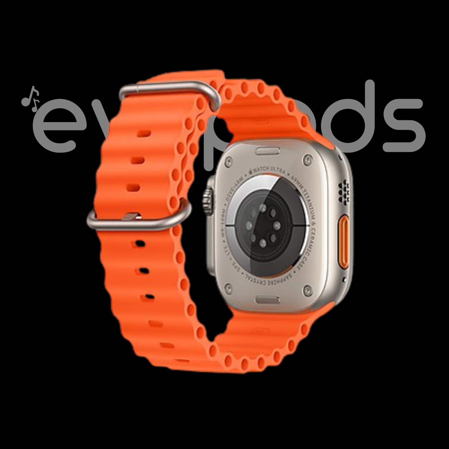 Evo Watch Ultra 2 [GPS +Cellular 49 mm] Smart Watch, Sports Watch with Premium Band Fitness Tracker, Precision GPS, Action Button, Bright Retina Display Bluetooth Calling with ON/OFF Logo