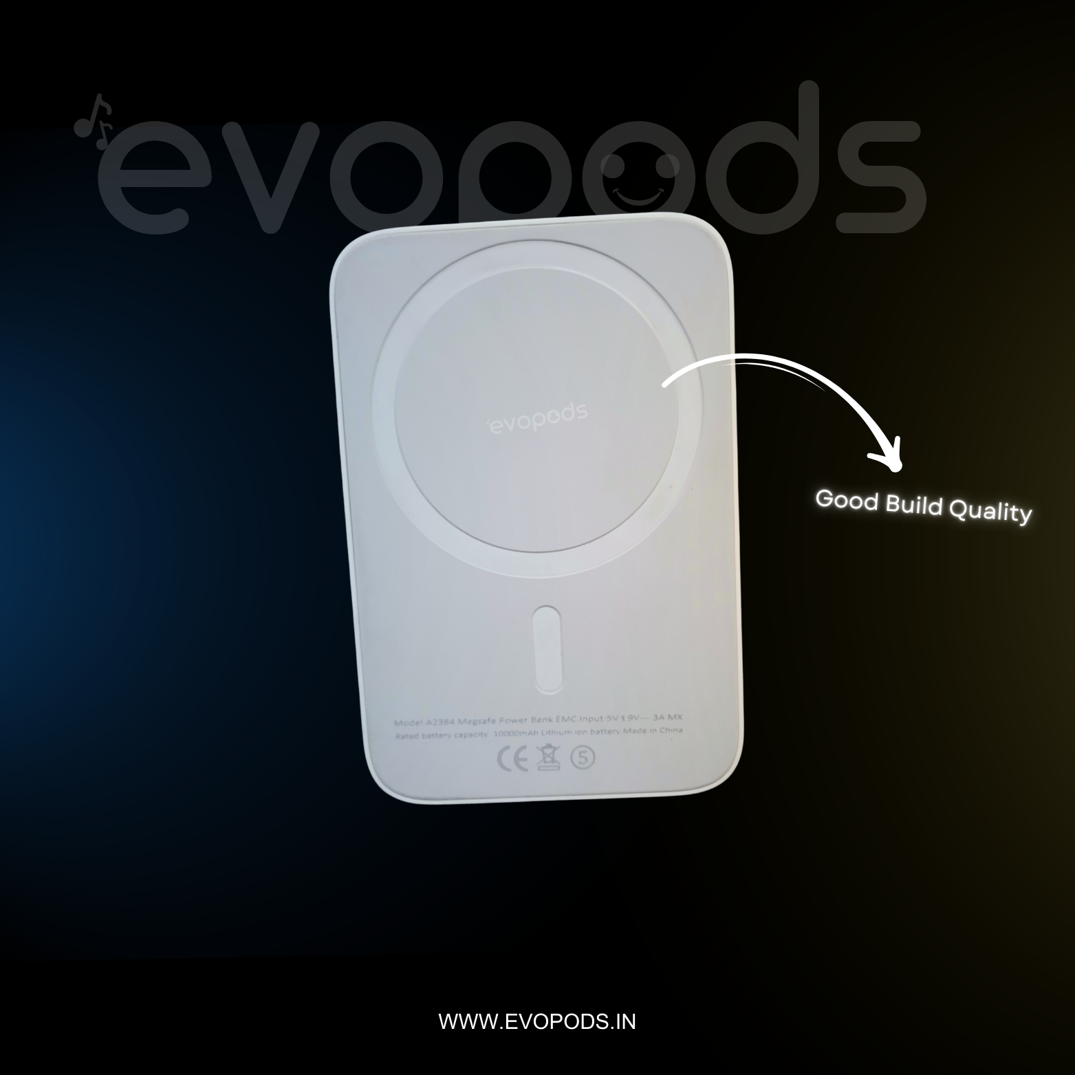 "Top Trending Evo Combo: Evopods Pro 2 -100% ANC + Magnetic Wireless 5000mAh Battery Pack + (USA Quality) Hassle-Free Warranty With FREE Case "