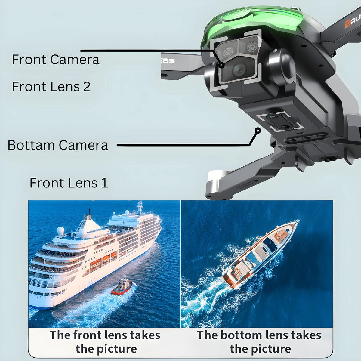 Evo Clubics 4k A17 Aerial Drone Dual Camera Perfect For Aerial Photography Outdoor Fun Aerial Drone