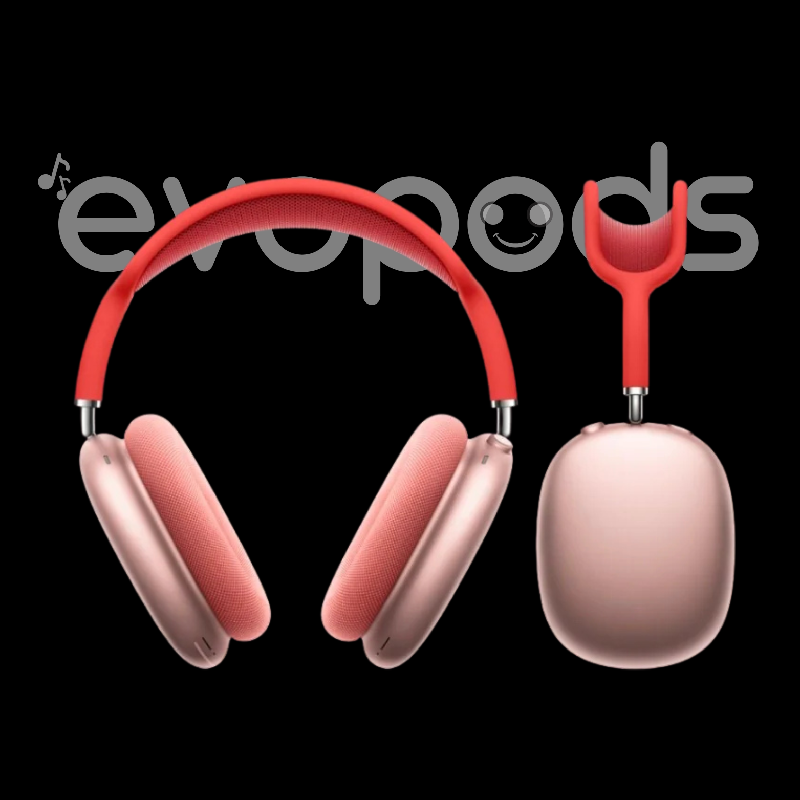 Evopods Max - ANC Wireless Over-Ear Headphones, Transparency Mode, Personalized Spatial Audio, Dolby Atmos 24H Battery & Deep Bass