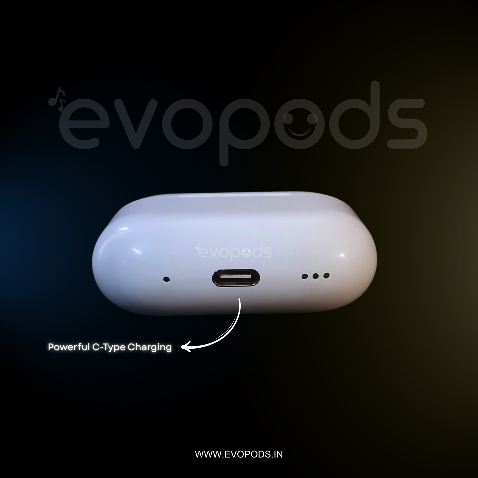 Evopods Pro (2nd generation) with 100% Active Noise Cancellation,36H Battery, 100% Hassle-Free 6 Month Warranty With FREE Silicone Case