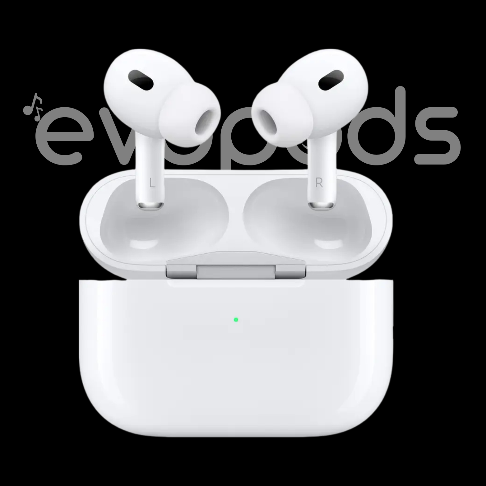 Evopods Pro (2nd generation) with 100% Active Noise Cancellation,36H Battery, 100% Hassle-Free 6 Month Warranty With FREE Silicone Case