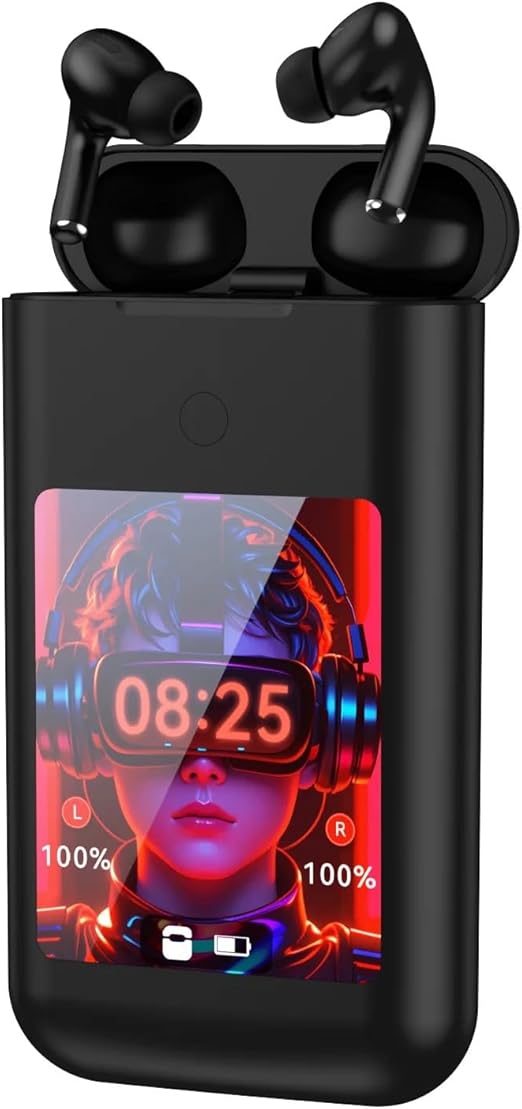 Evopods Pro2 Carrying Treasure with 2.8 inch HD Touch Screen, 10000mAh Power Bank, Active Noise Cancellation | Earphones + Power Bank + 2.8 Multimedia Screen, Three-in-one