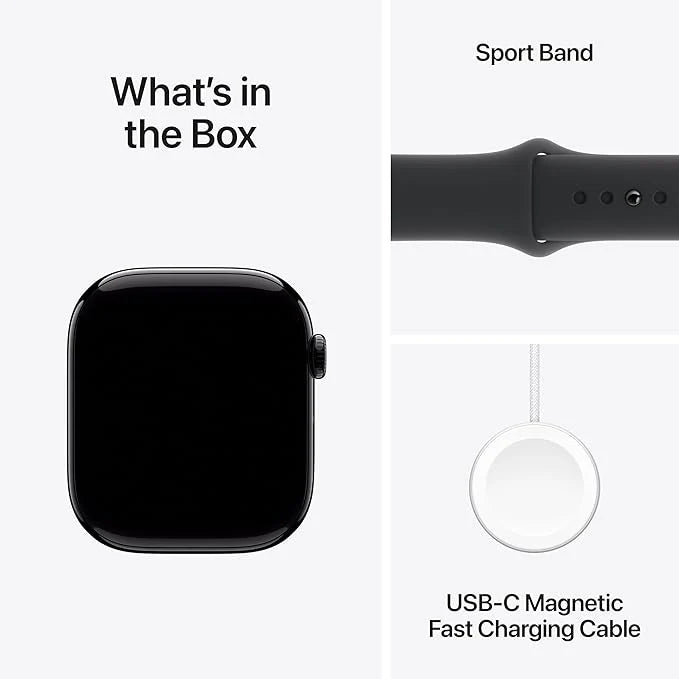 Evo Series 10 Smartwatch – 1.91" Full Touch Display, Bluetooth Calling, GPS, SpO2, Heart Rate Monitor, 6-Day Battery, Hassle-Free Warranty With ON /OFF Logo and FREE 2 Stylish Watch Strap