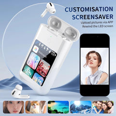 Evopods Pro2 Carrying Treasure with 2.8 inch HD Touch Screen, 10000mAh Power Bank, Active Noise Cancellation | Earphones + Power Bank + 2.8 Multimedia Screen, Three-in-one