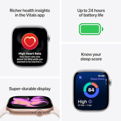 Evo Watch Series 11 GPS 46mm Jet Black Aluminium Case with Black Sport Band - S/M with 100% Hassle-Free 6 Month Warranty