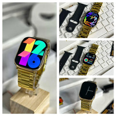 EVO Series 10 Golden Watch Metal Chain Belt