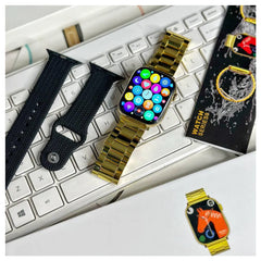 EVO Series 10 Golden Watch Metal Chain Belt