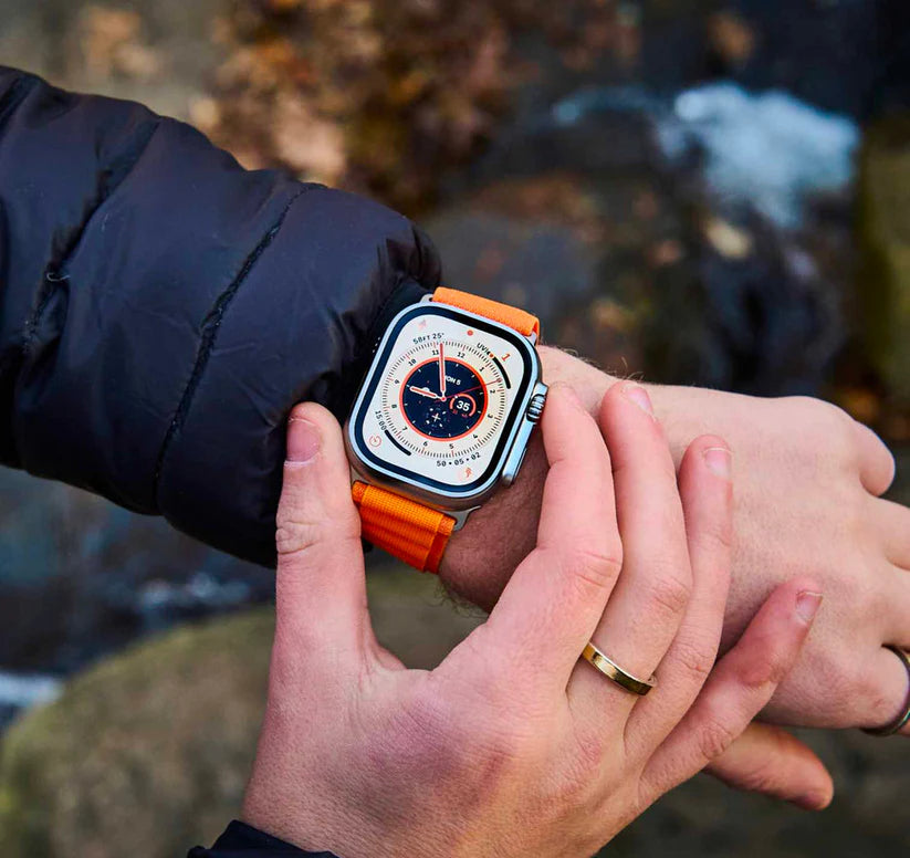 Evo Watch Ultra 2 [GPS +Cellular 49 mm] Smart Watch, Sports Watch with Premium Band Fitness Tracker, Precision GPS, Action Button, Bright Retina Display Bluetooth Calling with ON/OFF Logo