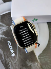 Evo Watch Ultra 2 [GPS +Cellular 49 mm] Smart Watch, Sports Watch with Premium Band Fitness Tracker, Precision GPS, Action Button, Bright Retina Display Bluetooth Calling with ON/OFF Logo