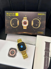Evo Ultra Watch Gold 49mm with Metal Chain Belt