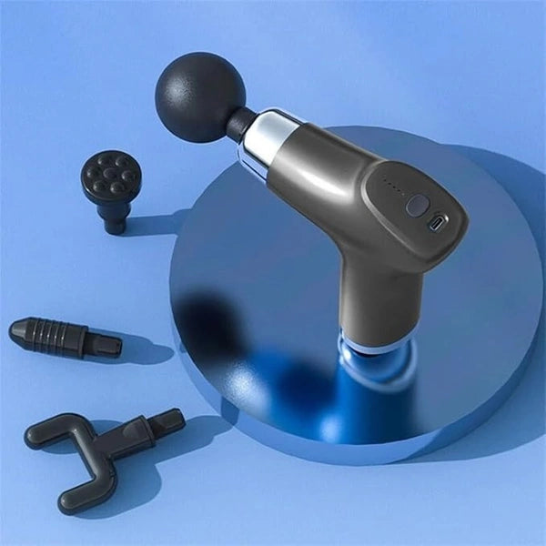 Evo COMPACT POWER MASSAGER CY-001 For Pain Relief Rechargeable Small Facial Gun Deep Tissue Massager - 6 Speed Settings
