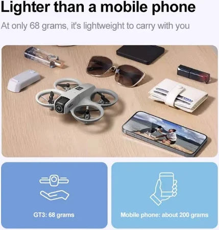 GT3 4K Dual Camera Drone With Obstacle Avoidance
