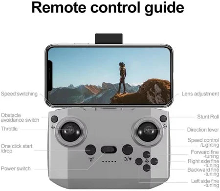 GT3 4K Dual Camera Drone With Obstacle Avoidance