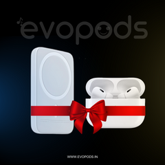 "Top Trending Evo Combo: Evopods Pro 2 -100% ANC + Magnetic Wireless 5000mAh Battery Pack + (USA Quality) Hassle-Free Warranty With FREE Case "